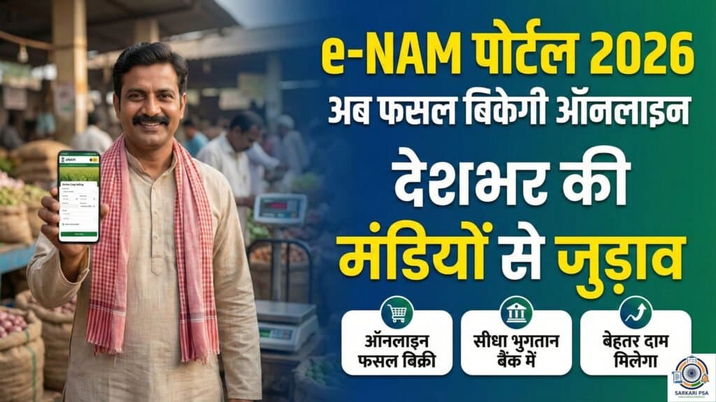 eNAM Portal 2026: अब बिचौलियों की छुट्टी! किसान सीधे देश की किसी भी मंडी में बेचें फसल।